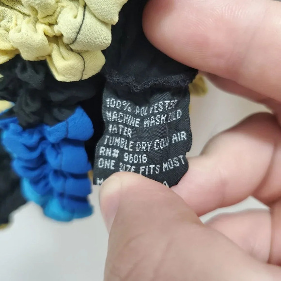 Hugging‎ Kisses Women's Vintage 1990s Multicolor Geometric Popcorn Top NWT O/S - Picture 6 of 7